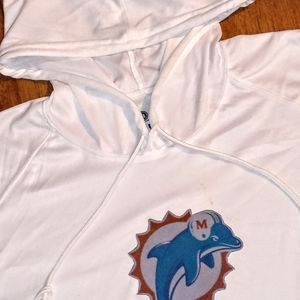 NFL | Shirts | Retro Vintage Miami Dolphins Sleeveless Hoodie Tan | Poshmark